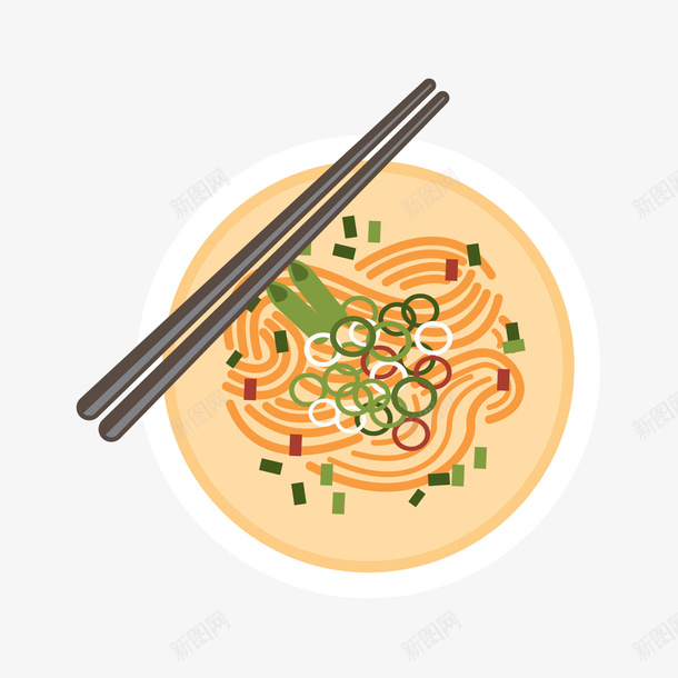 卡通扁平餐饮盘子面矢量图ai免抠素材_88icon https://88icon.com 卡通 扁平 盘子 面 餐饮 矢量图
