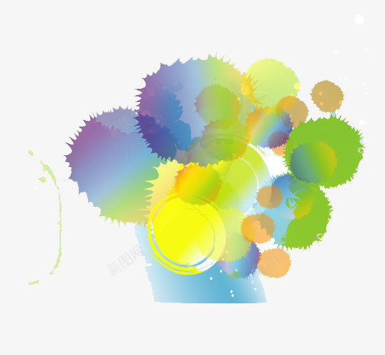 彩绘背景元素png免抠素材_88icon https://88icon.com 圆 彩绘背景元素 斑点 眩晕