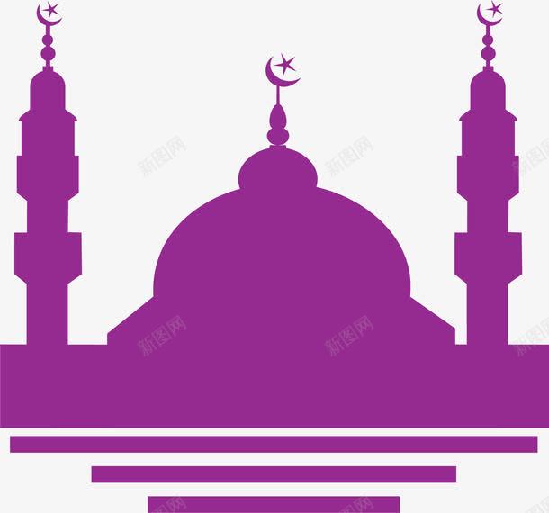 开斋节紫色城堡png免抠素材_88icon https://88icon.com Adha Eid adha al eid mubarak ul 伊斯兰 伊斯兰教 古尔邦节 宰牲节
