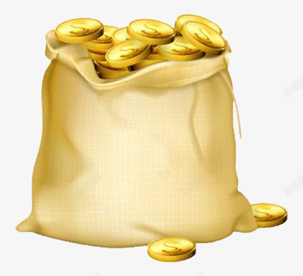 一袋外国金币矢量图eps免抠素材_88icon https://88icon.com 一袋金币元素 金币元素 矢量图