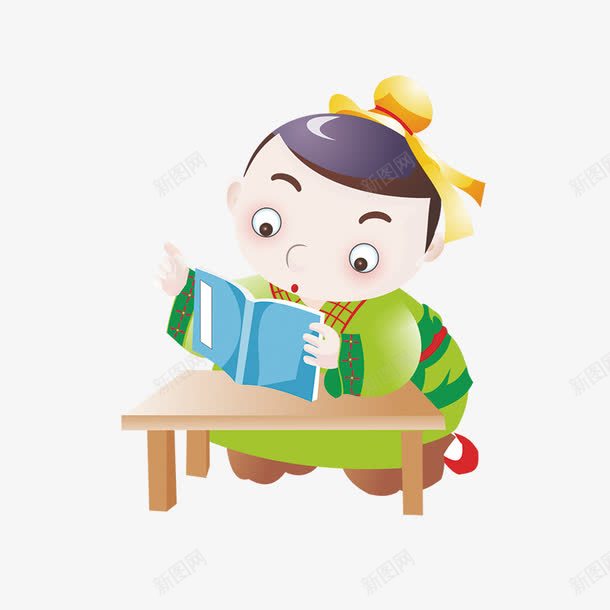 书童png免抠素材_88icon https://88icon.com 书桌 书童 读书