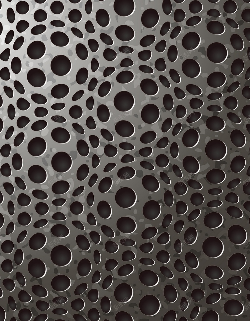 金属网纹矢量图ai设计背景_88icon https://88icon.com 不锈钢 圆孔 纹理 质感 金属 黑色 矢量图