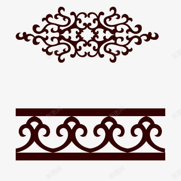 黑色复古花纹边框png免抠素材_88icon https://88icon.com 传统边框 古典边框 精美边框 花纹边框