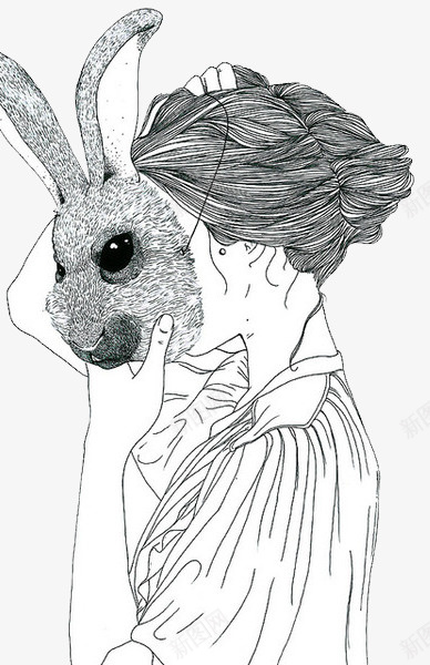 戴面具的女人png免抠素材_88icon https://88icon.com png图形 png装饰 女人 手绘 装饰 面具