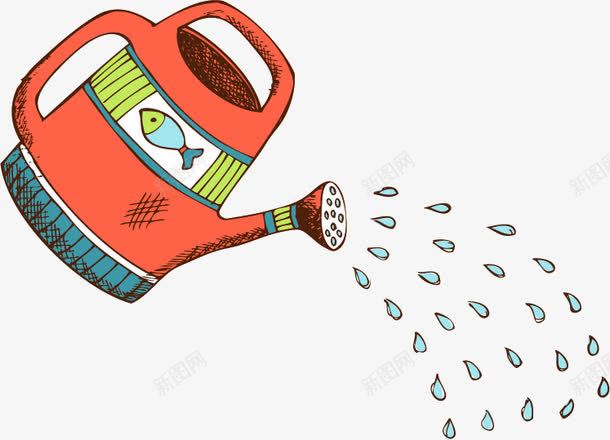 喷水壶png免抠素材_88icon https://88icon.com 可爱 喷水壶 平面设计 彩绘