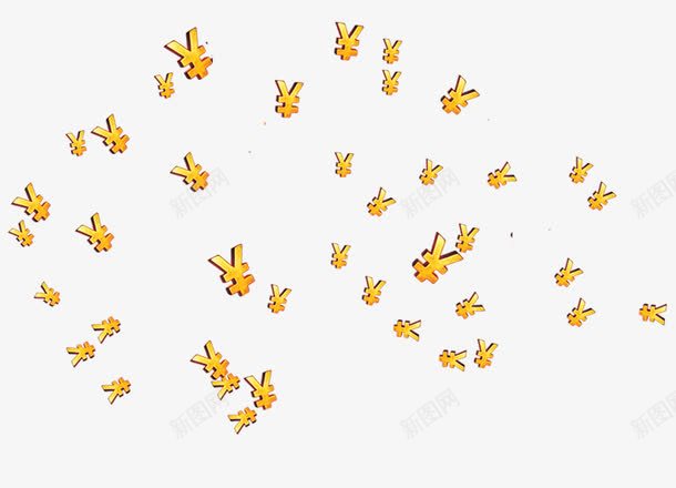 金色钱符号漂浮png免抠素材_88icon https://88icon.com 免抠PNG 漂浮素材 符号 金色 钱