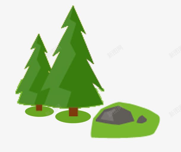 卡通绿色水彩小树装饰图案png免抠素材_88icon https://88icon.com 免抠PNG 卡通 小树 水彩 绿色 装饰图案