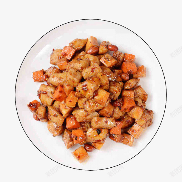 好得睐酱爆鸡丁png免抠素材_88icon https://88icon.com 俯视 肉 菜 鸡丁