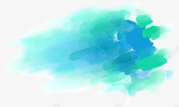 手绘蓝色梦幻水彩png免抠素材_88icon https://88icon.com 梦幻 水彩 蓝色 设计