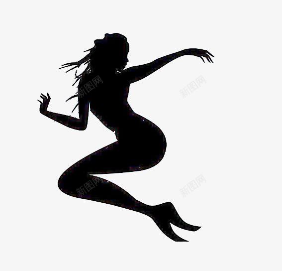 美人鱼png免抠素材_88icon https://88icon.com 剪影 美人鱼 黑色