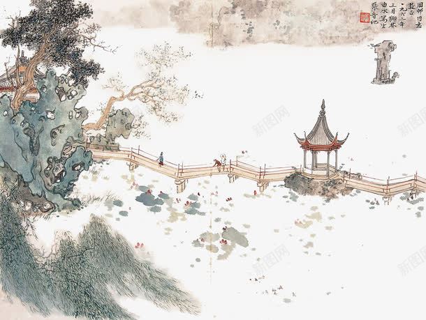 水墨西湖png免抠素材_88icon https://88icon.com 免抠 免费下载 水墨 水墨西湖 装饰
