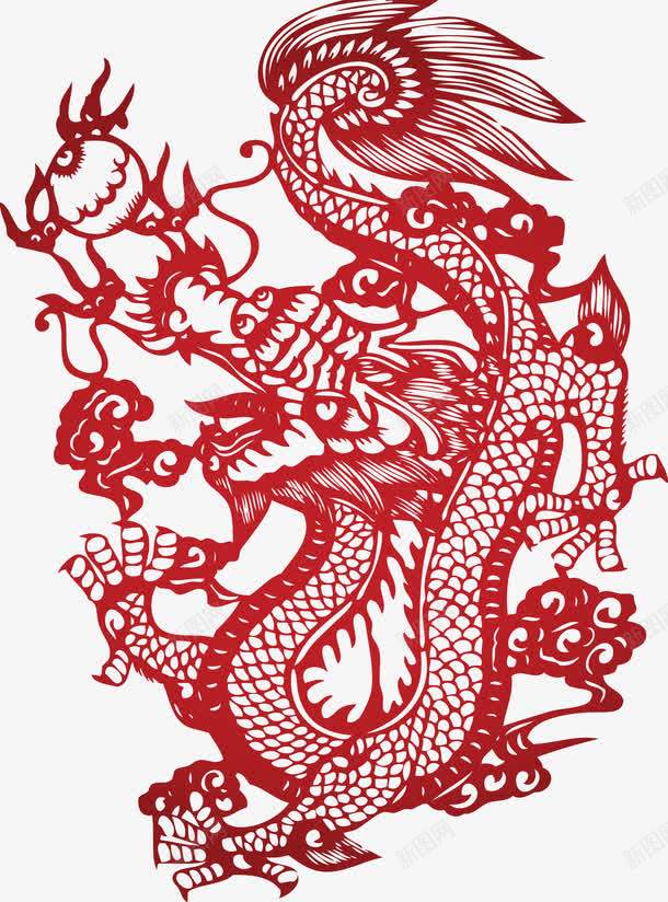 装饰龙戏珠png免抠素材_88icon https://88icon.com 中国风 装饰 龙
