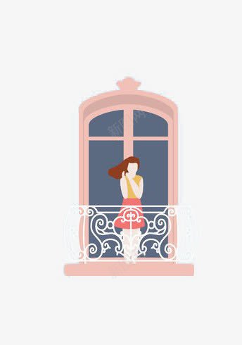 女人在阳台插图png免抠素材_88icon https://88icon.com 在家 女人 房子 窗户 阳台
