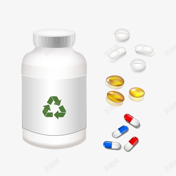 卡通医疗设备黄色胶囊png免抠素材_88icon https://88icon.com 医疗 卡通 设备黄色胶囊
