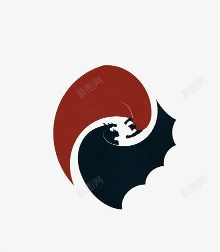 阴阳鱼想象图png免抠素材_88icon https://88icon.com 想象 深蓝色 红色 阴阳 阴阳鱼