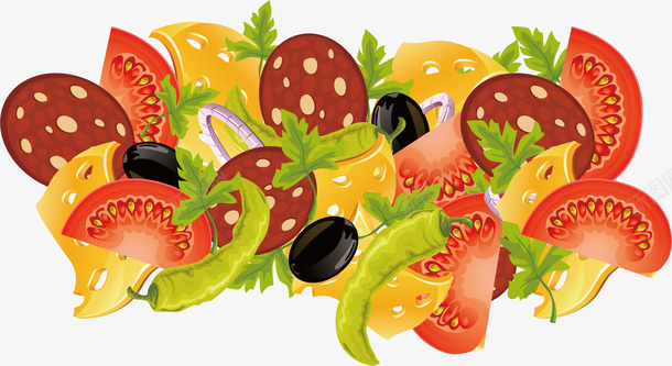 食物边框矢量图eps免抠素材_88icon https://88icon.com 矢量边框食物 蔬菜 西红柿 食物边框 矢量图