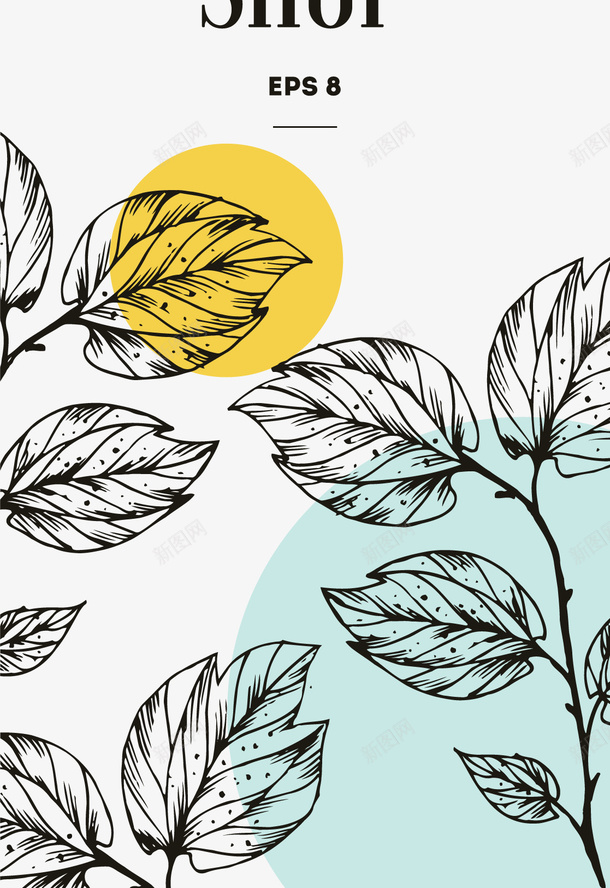 手绘唯美花卉标签矢量图ai免抠素材_88icon https://88icon.com 唯美 手绘 标签 花卉 矢量图