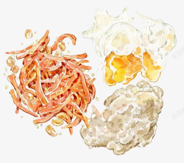 手绘鸡蛋和地瓜条png免抠素材_88icon https://88icon.com 地瓜条 手绘 食材 鸡蛋