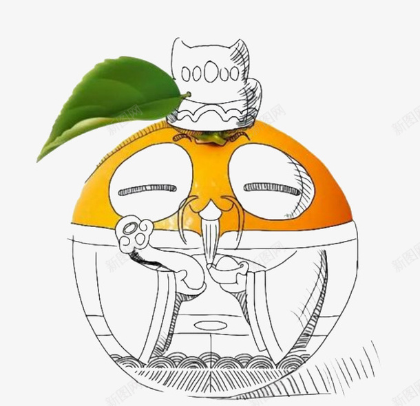 手绘卡通橙子png免抠素材_88icon https://88icon.com 包装 卡通 手绘 橙子 褚橙