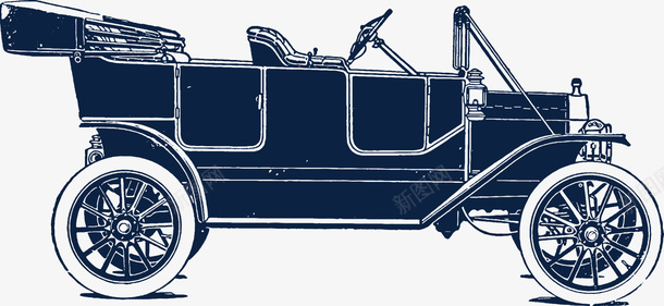 古代汽车侧面png免抠素材_88icon https://88icon.com 侧面 古代 小汽车 手绘 汽车 车窗 车轮 轿车