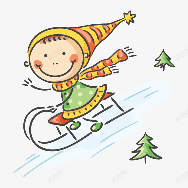 滑雪的小孩png免抠素材_88icon https://88icon.com 小人 小孩 滑雪 矢量装饰 装饰 装饰画
