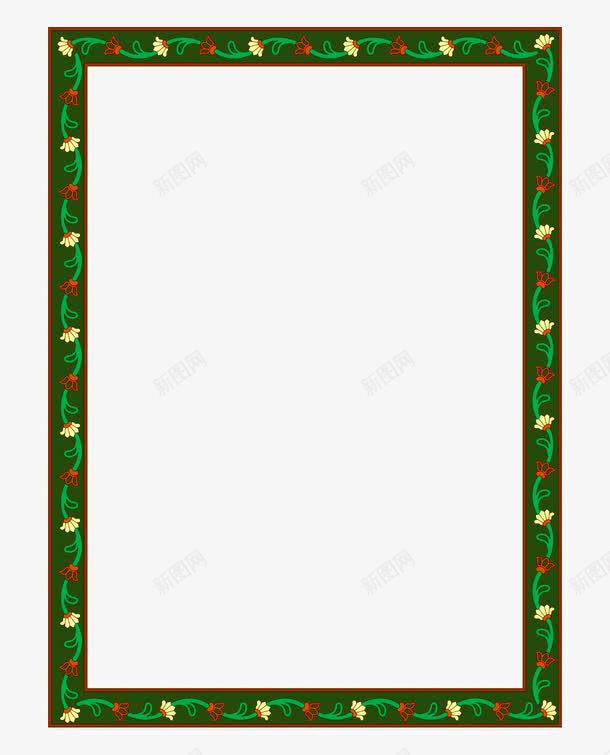 纹理文字框png免抠素材_88icon https://88icon.com 文字框 绿色花纹边框 花纹文字框 透明文字框