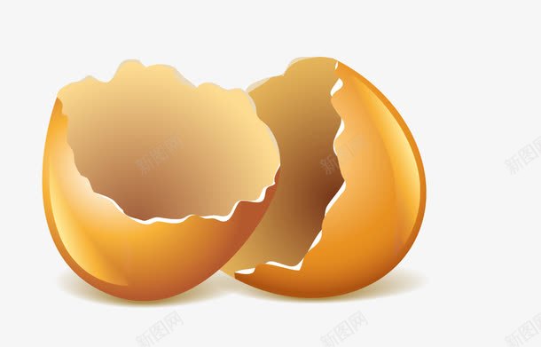 卡通鸡蛋壳矢量图ai免抠素材_88icon https://88icon.com 卡通 矢量图 空蛋壳 蛋壳 鸡蛋 鸡蛋壳