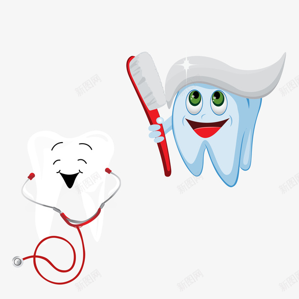 牙刷包装儿童包装psd免抠素材_88icon https://88icon.com 健康 儿童包装 刷子 刷牙 医生 听诊器 牙刷包装 牙齿 白色