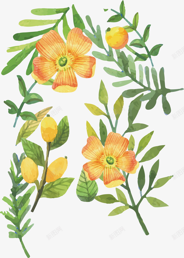 创意花朵背景矢量图ai免抠素材_88icon https://88icon.com 彩色 水彩 精美 背景设计 花朵背景 矢量图