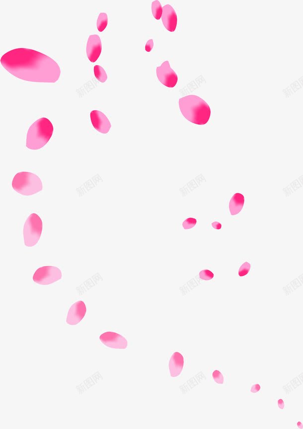 手绘夏日花瓣海报元素png免抠素材_88icon https://88icon.com 元素 夏日 海报 花瓣