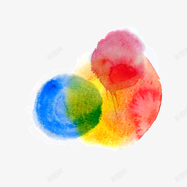 彩色墨团矢量图ai免抠素材_88icon https://88icon.com AI 下载 墨团 彩色 矢量图