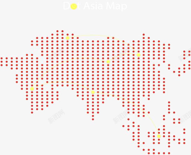 红色波点亚洲地图矢量图ai免抠素材_88icon https://88icon.com 亚洲 亚洲地图 地图 波点地图 矢量png 红色波点 矢量图