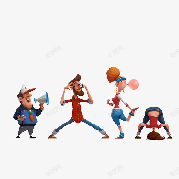卡通人物集合png免抠素材_88icon https://88icon.com 人物 卡通玩偶