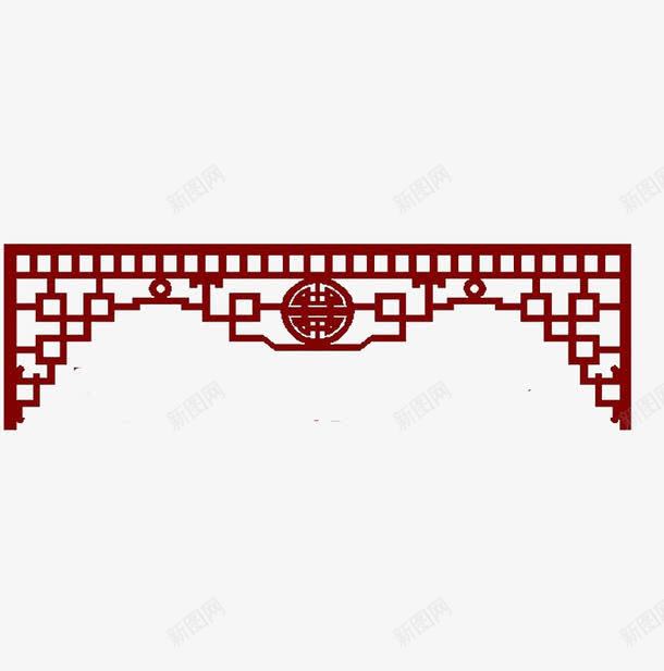 中国风门楣装饰元素png免抠素材_88icon https://88icon.com 中国风 装饰 门楣 雕花