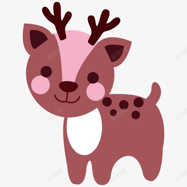 紫色小鹿png免抠素材_88icon https://88icon.com 小鹿 彩色 脸蛋 鹿角