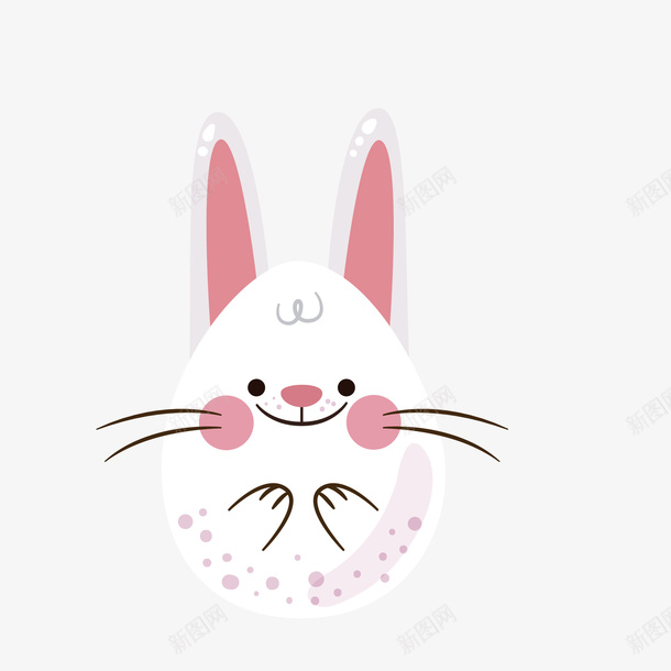 卡通扁平兔子彩蛋矢量图eps免抠素材_88icon https://88icon.com png免抠图 兔耳朵 卡通 小兔子 彩蛋 扁平 手绘 白色 鸡蛋 矢量图