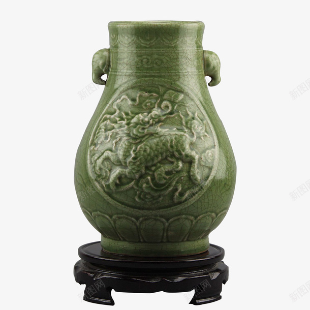 古瓷器青釉瓶png免抠素材_88icon https://88icon.com 古董 玉器 瓷器 装饰花瓶 青釉瓶