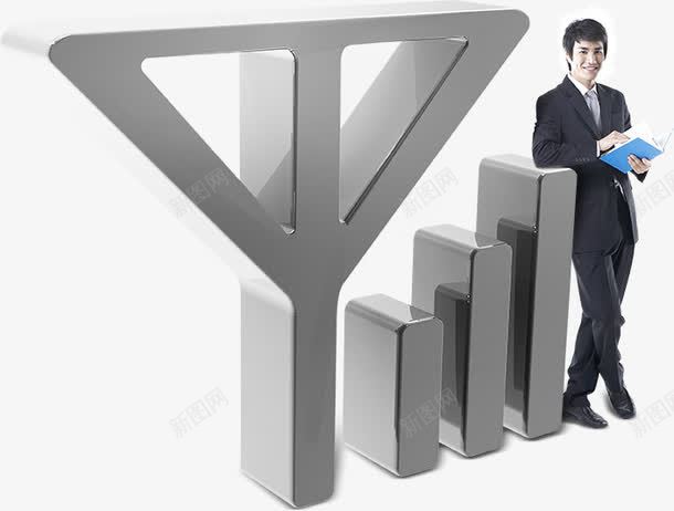 站在无线信号旁的男人png免抠素材_88icon https://88icon.com 信号素材 商务男人 无线信号 男人