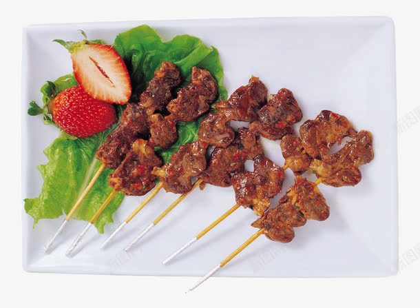 美味的烤肉串png免抠素材_88icon https://88icon.com 产品实物 免费png 烧烤 盘子 美食 肉串 食物