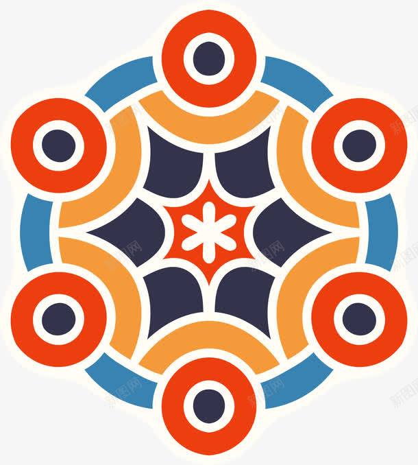 彩色优美传统图案png免抠素材_88icon https://88icon.com 优美 传统图案 彩色 民族风 矢量图案 花纹