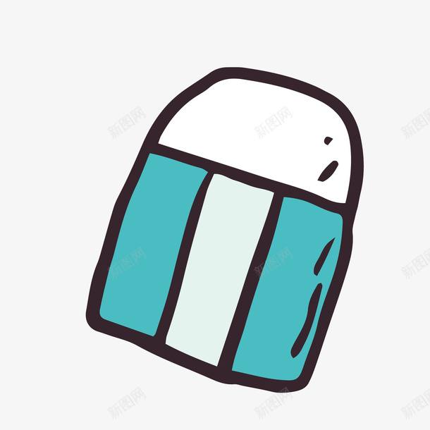 黑蓝色学习用卡通橡皮矢量图ai免抠素材_88icon https://88icon.com 卡通橡皮 学习 学习用橡皮 橡皮 白色 蓝色 黑色 矢量图