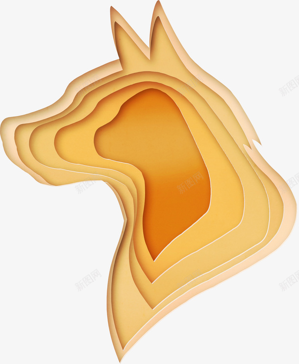 新年主题狗抽象狗png免抠素材_88icon https://88icon.com 华贵 新年 花丝 边框