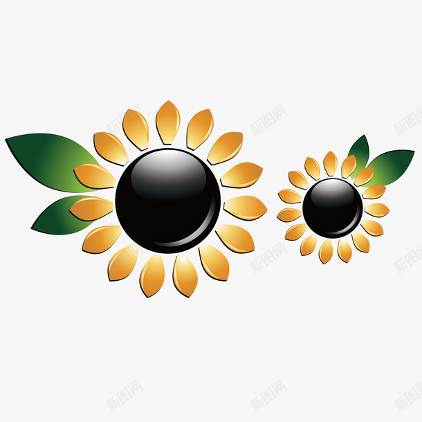 塑料向日葵矢量图ai免抠素材_88icon https://88icon.com 向日葵 塑料 花朵 矢量图