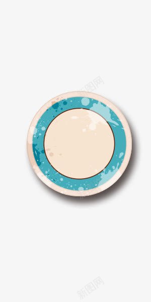 简约盘子实物png免抠素材_88icon https://88icon.com 圆形 实物 碟子 简约 蓝色