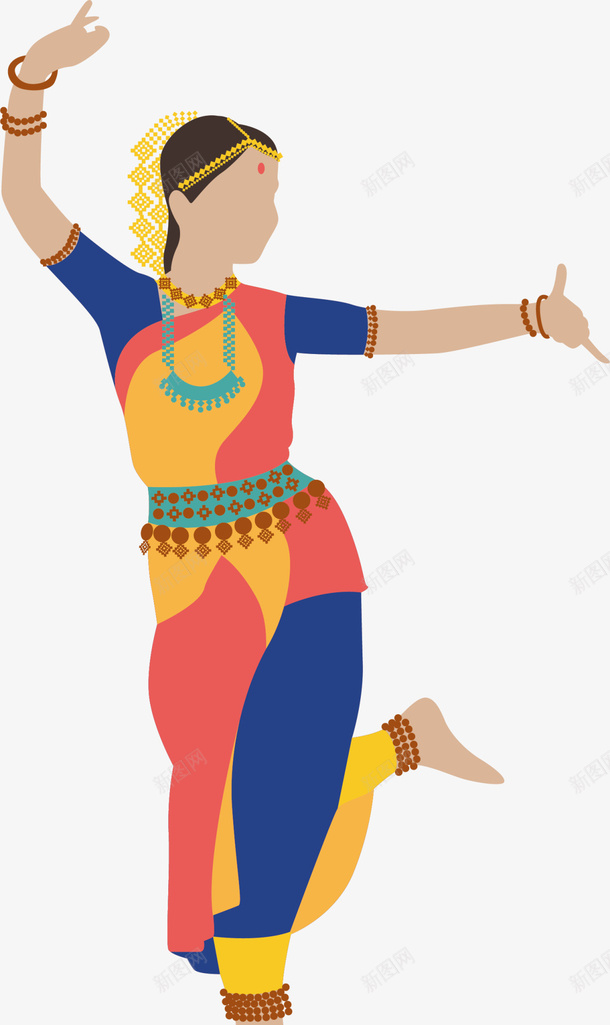 印度舞美丽彩色女孩png免抠素材_88icon https://88icon.com 人物插画 印度舞 美丽女孩 舞姿 舞者 舞蹈 舞蹈跳舞培训班招生 艺术 跳舞