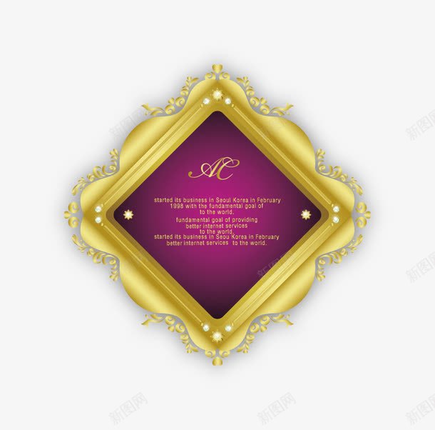 欧式金色质感金属边框矢量图ai免抠素材_88icon https://88icon.com 欧式 质感 边框 金属 金色 矢量图