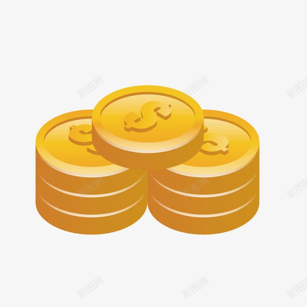 金色金币png免抠素材_88icon https://88icon.com 兑换 宝藏 海报 矢量源文件素材 赌桌
