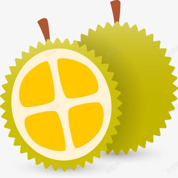 榴莲png免抠素材_88icon https://88icon.com 果实 水果 水果素材 食品