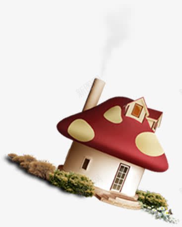 卡通倾斜蘑菇建筑png免抠素材_88icon https://88icon.com 倾斜 卡通 建筑 蘑菇