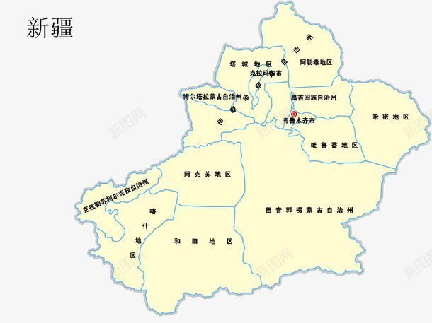 新疆地图png免抠素材_88icon https://88icon.com 中国新疆 地图 新疆 新疆地图 矢量地图